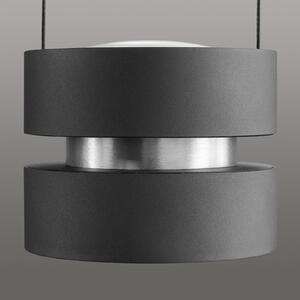 Brilliant LED obesna svetilka Glow-Sphere, dolžina 112 cm, črna, kovina, zatemnjen, Črna, Dnevna soba / jedilnica, Aluminij, Sodobni