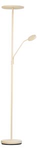 FISCHER & HONSEL LED-stojna svetilka Sorento, višina 182 cm, svetloba za branje, peščena barva, zatemnjen, Bež, Dnevna soba / jedilnica, Kovina, Sodobni, Stoječi reflektor