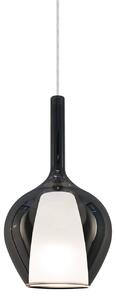 IDEAL LUX Ideal Lux obesna svetilka Kalique 1, dimno siva, Ø 18 cm, zatemnjen, Siva, Dnevna soba / jedilnica, Plastika, Sodobni