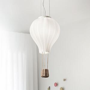 IDEAL LUX Ideal Lux viseča svetilka Dream Big, bela, opalno steklo, Ø 42 cm, Bela, Dnevna soba / jedilnica, Steklo, Sodobni