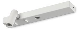 IDEAL LUX Ideal Lux LED stenska svetilka Bonne Nuit 1, bela, širina 22 cm, Bela, Dnevna soba / jedilnica, Kovina, Sodobni