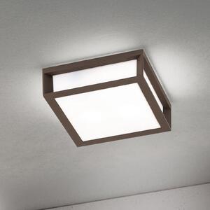 ORION Zunanja svetilka Henry, corten, litega aluminija, E27, IP44, zatemnjen, Rjava / rjasta, Aluminij, Sodobni