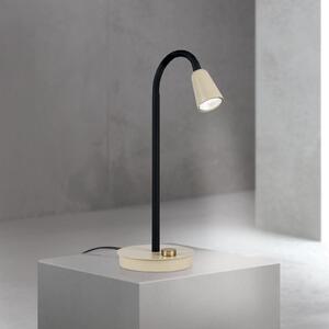 ORION Namizna svetilka Dotty, kaki, višina 45 cm, podstavek, dimmer, GU10, zatemnjen, Bež, Dnevna soba / jedilnica, Kovina, Sodobni, Svetilka za branje