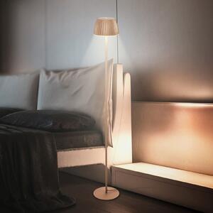 Briloner LED-stojna svetilka Loca, rjava, višina 123 cm, plastika/kovina, zatemnjen, Rjava / rjasta, Dnevna soba / jedilnica, Kovina, Sodobni