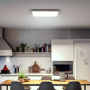 Philips Hue LED-panel White Ambiance Aurelle, 60x60cm, bel, zatemnjen, Bela, Dnevna soba / jedilnica, Kovina, Sodobni