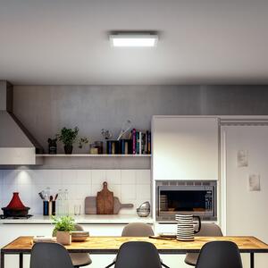 Philips Hue LED-panel White Ambiance Aurelle, 30x30cm, bel, zatemnjen, Bela, Dnevna soba / jedilnica, Kovina, Sodobni