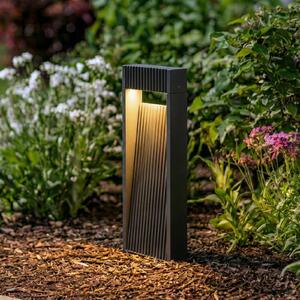Lucande LED-svetilka za podstavek Tavion, 40 cm, antracit, IP65, Črna, Aluminij, Sodobni