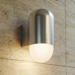 Lindby zunanja stenska svetilka Pilva, aluminij, kovina, IP44, E27, zatemnjen, Kovinska, Aluminij, Sodobni