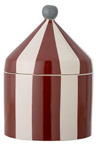 BloomingvilleBloomingville - Cimmi Jar w/Lid Stoneware Red Bloomingville