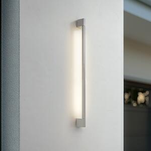 Lindby LED zunanja stenska svetilka Neano, 90 cm, kamnito siva, IP54, Siva, Aluminij, Sodobni