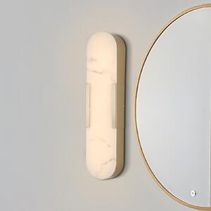 Searchlight LED kopalniška stenska svetilka Opaline višina 50 cm zlata barva kovina/smola, zatemnjen, Zlata / medeninasta, Kopalnica, Kovina