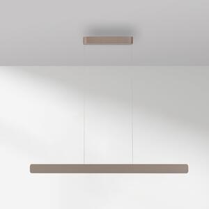 Paul Neuhaus LED viseča svetilka Q-Stretto, bronasta, 120 cm, zatemnjen, Bronasta / starinska medenina, Dnevna soba / jedilnica, Kovina, Sodobni