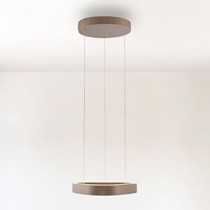 Paul Neuhaus LED obesna svetilka Q-Stretto, bronasta, 40,8 cm, zatemnjen, Bronasta / starinska medenina, Dnevna soba / jedilnica, Kovina, Sodobni