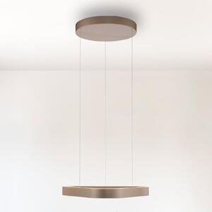 Paul Neuhaus LED obesna svetilka Q-Stretto, bronasta, 60 cm, zatemnjen, Bronasta / starinska medenina, Dnevna soba / jedilnica, Kovina, Sodobni