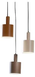 LindbyLindby - Ovelia 3 Round Obesek Svetilka Black/Brown/Beige Lindby