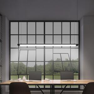 OSRAM LED-visoka svetilka Office line Slab črna 4.000 K DIM, zatemnjen, Črna, Študija / pisarna, Aluminij, Sodobni
