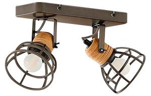 LindbyLindby - Arinthea 2 Stropna Svetilka Wood/Black Lindby