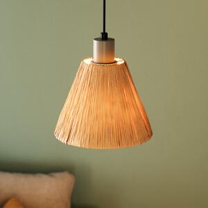OSRAM viseča svetilka Decor Raffia, 1-žarnica, rafia, naravna barva, zatemnjen, Rjava / rjasta, Dnevna soba / jedilnica, Razno, Podeželska hiša / Rustikalna