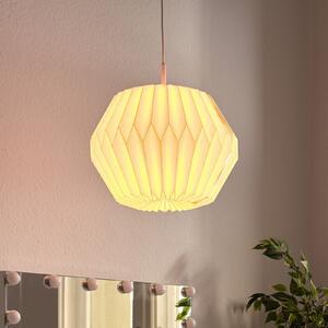 OSRAM viseča svetilka Decor Paper Gem, bela, papir, E27, zatemnjen, Bela, Dnevna soba / jedilnica, Papir / karton