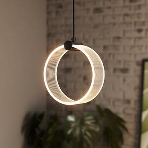 OSRAM LED obesna svetilka Decor Circle, 1-žarek, CCT, črna, Črna, Dnevna soba / jedilnica, Plastika, Sodobni