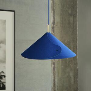OSRAM viseča svetilka Decor Flip, modra, filc, E14, nastavljiva, zatemnjen, Modra, Dnevna soba / jedilnica, Tkanine / tekstil
