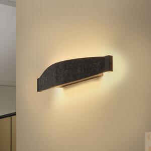 OSRAM LED stenska svetilka Decor Flat Felt, siva, filc, 3.000 K, Siva, Dnevna soba / jedilnica, Tkanine / tekstil, Sodobni