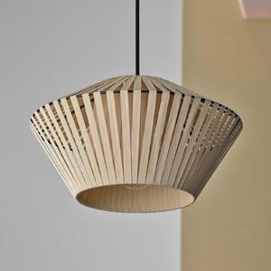 OSRAM viseča svetilka Decor Stripes Ø 30,5 cm, bež, tekstil, E27, zatemnjen, Bež, Dnevna soba / jedilnica, Tkanine / tekstil