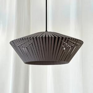 OSRAM viseča svetilka Decor Stripes Ø 40,5 cm, siva, tekstil, E27, zatemnjen, Siva, Dnevna soba / jedilnica, Tkanine / tekstil