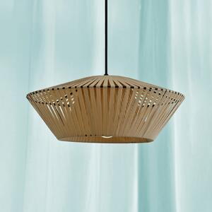 OSRAM viseča svetilka Decor Stripes Ø 40,5 cm, bež, tekstil, E27, zatemnjen, Bež, Dnevna soba / jedilnica, Tkanine / tekstil