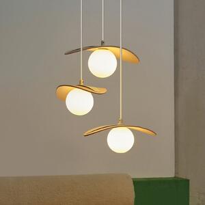 OSRAM viseča svetilka Decor Pearl, 3-žarnica, bež, filc, G9, zatemnjen, Bež, Dnevna soba / jedilnica, Tkanine / tekstil, Sodobni