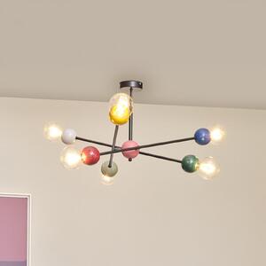 OSRAM stropna svetilka Decor Bubble, 6-žarnicna, jeklo, barvna, E27, zatemnjen, Večbarvna, Dnevna soba / jedilnica, Kovina, Sodobni