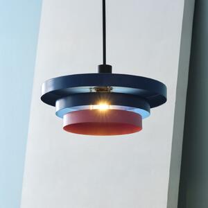 OSRAM viseča svetilka Decor Layers, modra/roza, jeklo, E27, zatemnjen, Modra, Kuhinja, Kovina, Sodobni