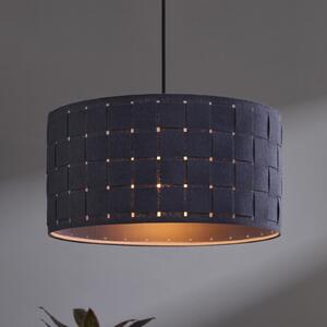 OSRAM viseča svetilka Decor Felt Weaving, Ø 38 cm, siva, filc E27, zatemnjen, Siva, Dnevna soba / jedilnica, Tkanine / tekstil