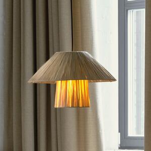 OSRAM viseča svetilka Decor Bamboo Paper Hut Ø 40 cm, bambus, E27, zatemnjen, Rjava / rjasta, Dnevna soba / jedilnica, Bambus, Podeželska hiša / Rustikalna