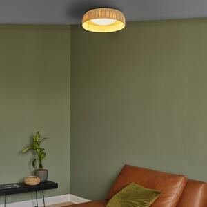 OSRAM LED stropna svetilka Decor Bamboo Paper, Ø 50 cm, bambus, Rjava / rjasta, Dnevna soba / jedilnica, Bambus, Podeželska hiša / Rustikalna