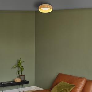 OSRAM LED stropna svetilka Decor Bamboo Paper, Ø 30 cm, bambus, Rjava / rjasta, Dnevna soba / jedilnica, Bambus, Podeželska hiša / Rustikalna