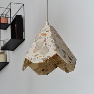 OSRAM viseča svetilka Decor Gleam Flower, teraco, bež, E27, zatemnjen, Bež, Dnevna soba / jedilnica, Marmor