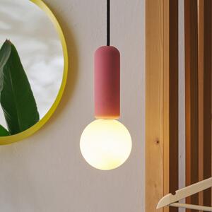 OSRAM viseča svetilka Decor Concrete Mic, roza, beton, G9, zatemnjen, Roza / rosé, Dnevna soba / jedilnica, Beton, Sodobni