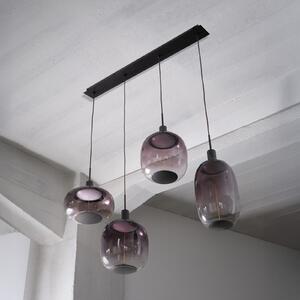 OSRAM viseča svetilka Decor Needle Linear, siva, jeklo, 4-fl. E27, zatemnjen, Siva, Dnevna soba / jedilnica, Kovina, Sodobni