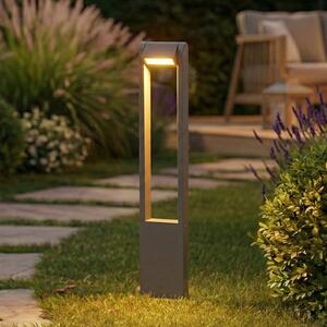 Lindby LED-svetilka Meloni, antracit, 65 cm, IP65, vrtljiva, Črna, Aluminij, Sodobni