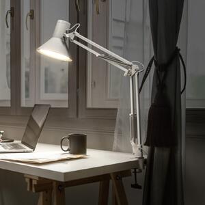 OSRAM LED-svetilka Office Line Desk Retro, bela, 3.000 K, zatemnjen, Bela, Študija / pisarna, Kovina