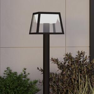 EGLO Solarna LED luč za poti Altilia, višina 106 cm, črna, senzor, Črna, Plastika, Sodobni