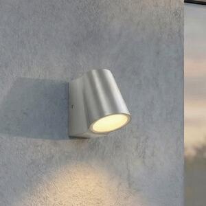 Lindby LED zunanja stenska svetilka Illuvia, aluminij, IP54, Kovinska, Aluminij, Sodobni
