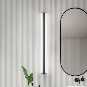 Helestra LED-ogledalo LOOM, dolžina 90 cm, črno, IP44, Črna, Kopalnica, Kovina