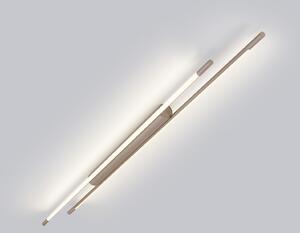 Helestra LED-stropna svetilka LEDA, rjava, dolžina 150 cm, z možnostjo, zatemnjen, Rjava / rjasta, Študija / pisarna, Aluminij