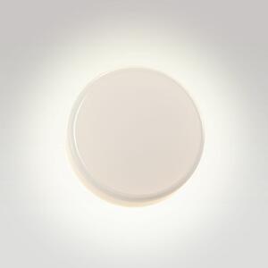 MARSET LED stenska svetilka Caramel, opal, Ø 38 cm, TRIAC, steklo, zatemnjen, Bela, Dnevna soba / jedilnica, Steklo, Dizajn