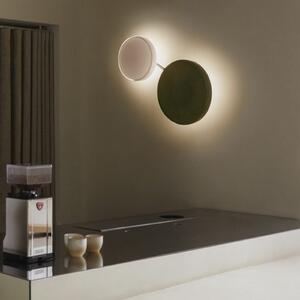 MARSET LED stenska svetilka Caramel, opal, Ø 28 cm, TRIAC, steklo, zatemnjen, Bela, Dnevna soba / jedilnica, Steklo, Dizajn