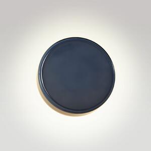 MARSET LED stenska svetilka Caramel, modra, Ø 28 cm, TRIAC, steklo, zatemnjen, Modra, Dnevna soba / jedilnica, Steklo, Dizajn