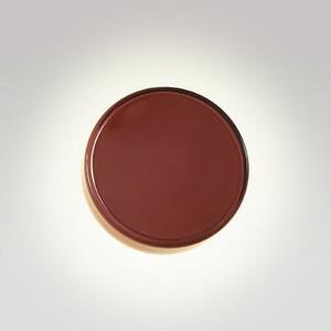 MARSET LED stenska svetilka Caramel, rjava, Ø 22 cm, TRIAC, steklo, zatemnjen, Rjava / rjasta, Dnevna soba / jedilnica, Steklo, Dizajn