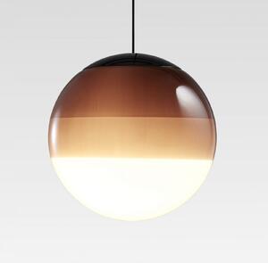 MARSET LED viseča svetilka Dipping Light, Ø 13 cm, rjava, zatemnjen, Rjava / rjasta, Dnevna soba / jedilnica, Steklo, Dizajn, Globus